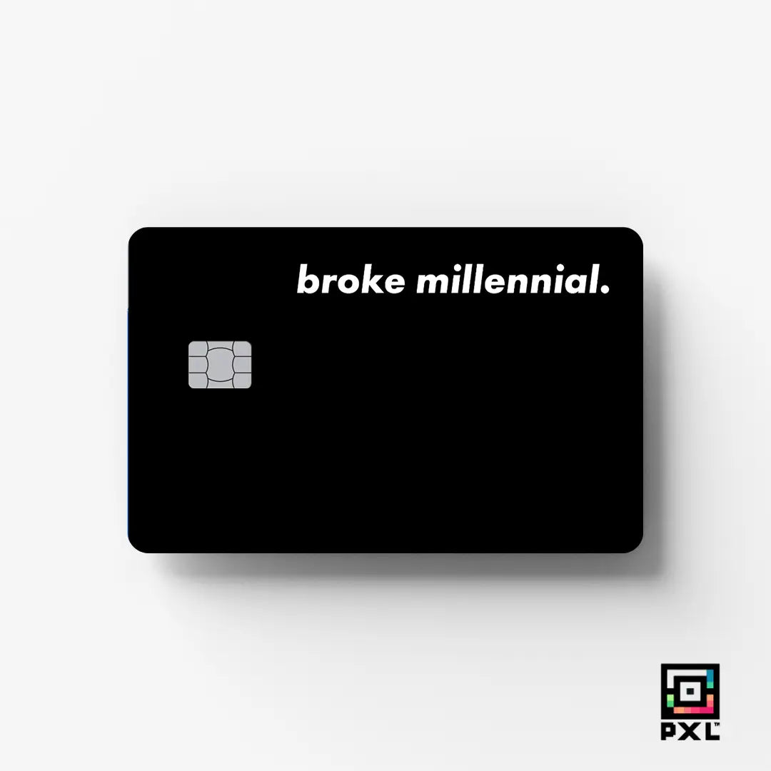 BROKE MILLENNIAL: CREDIT CARD STICKER