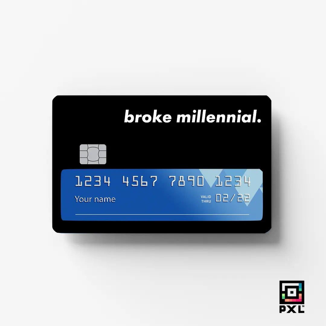 BROKE MILLENNIAL: CREDIT CARD STICKER