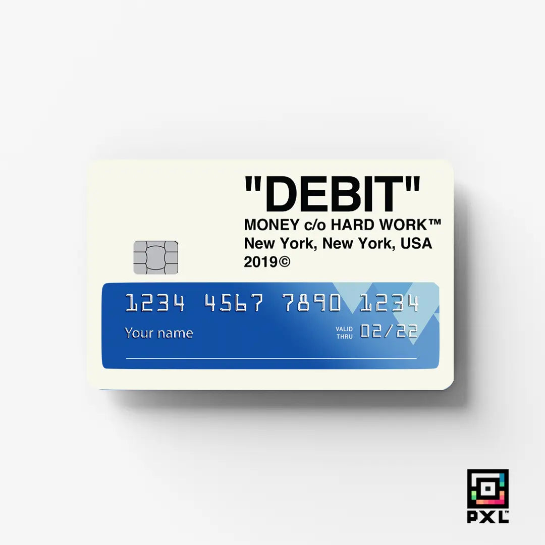 DEBIT: CREDIT CARD STICKER