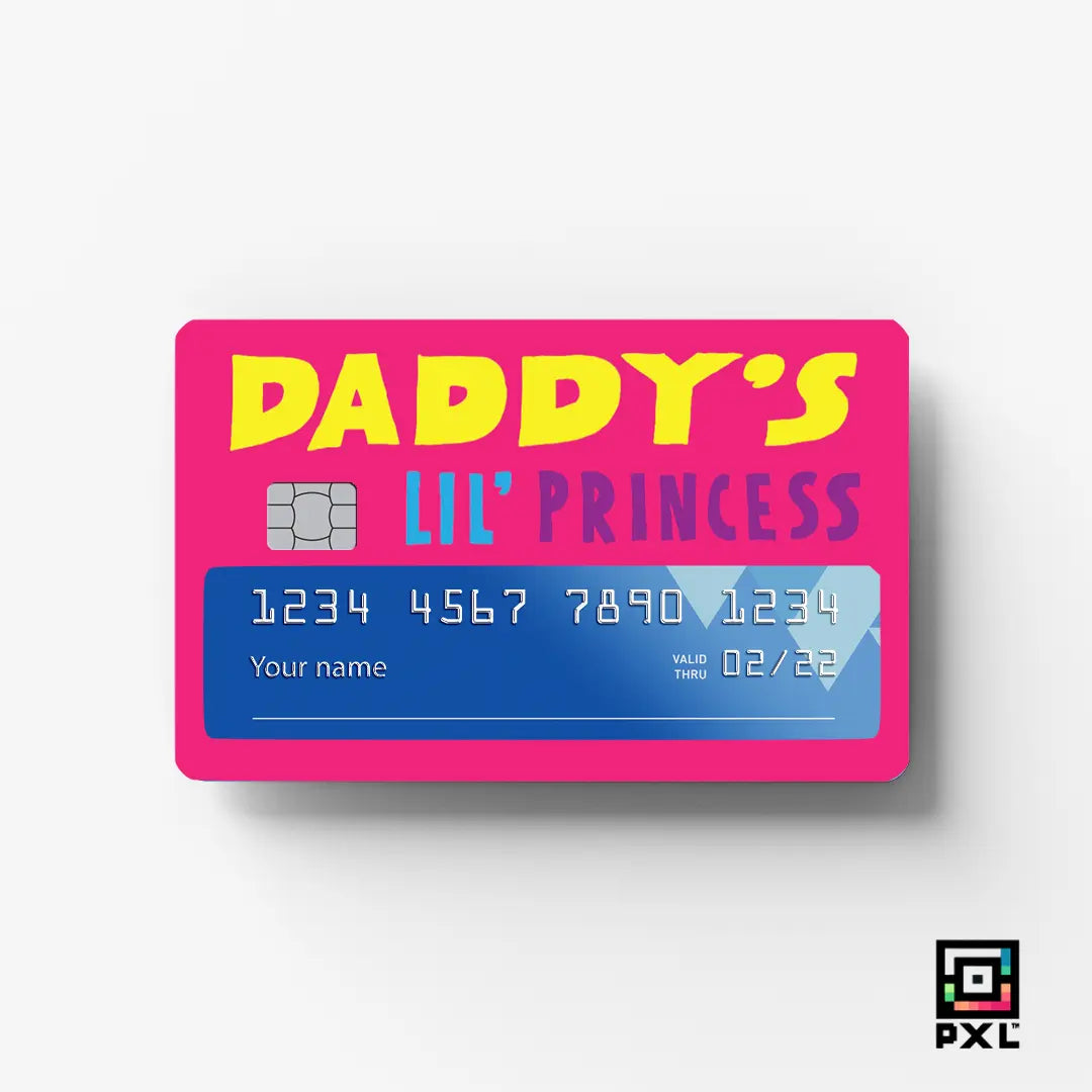 LIL' PRINCESS: CREDIT CARD STICKER