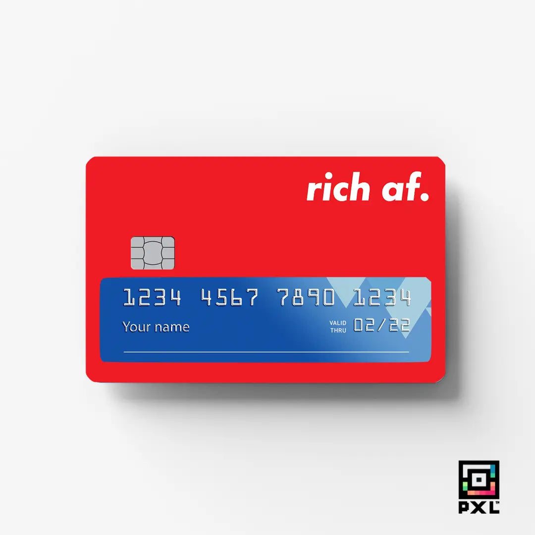 RICH AF: CREDIT CARD STICKER