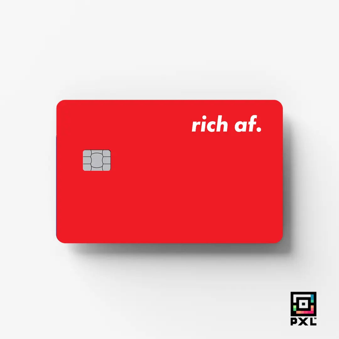 RICH AF: CREDIT CARD STICKER