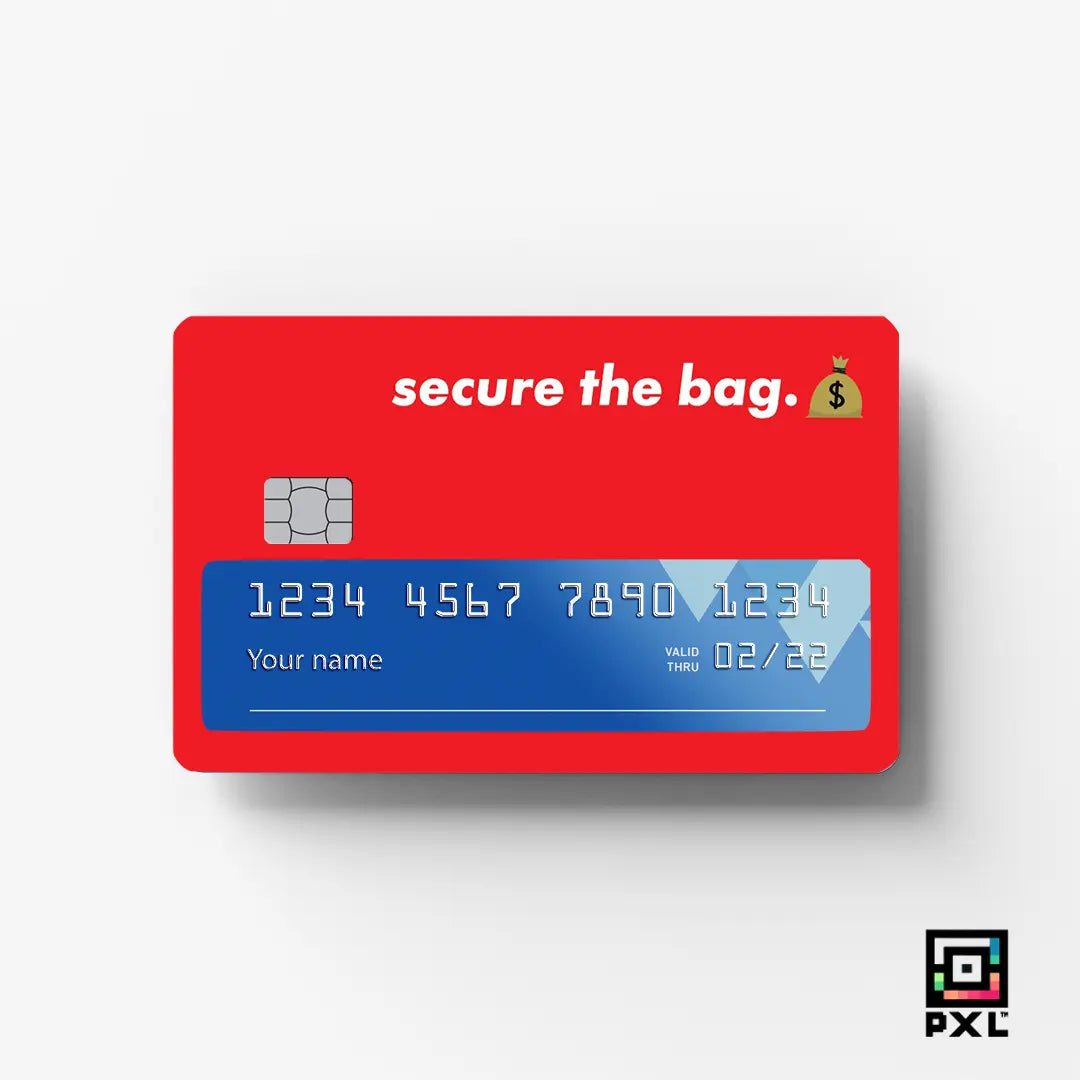 SECURE THE BAG: CREDIT CARD STICKER