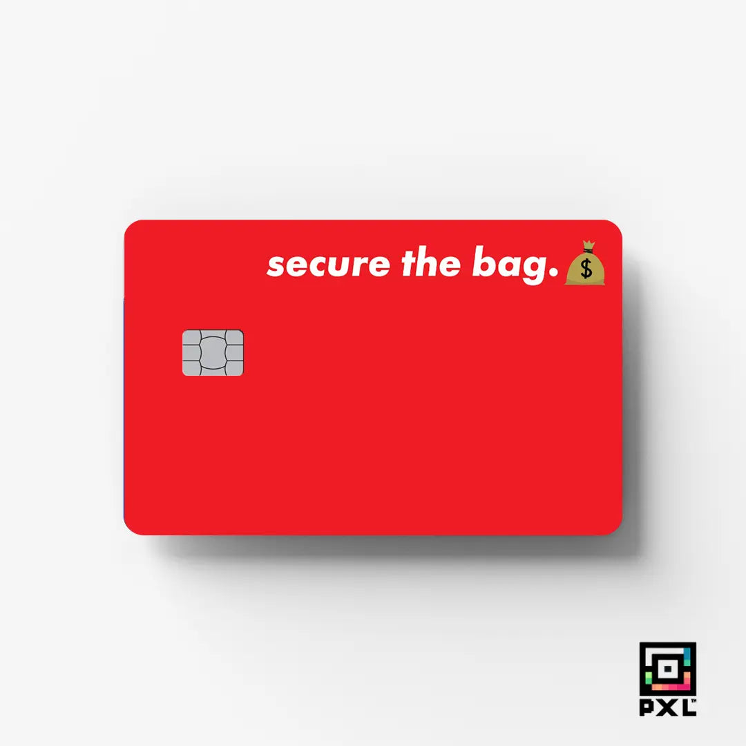 SECURE THE BAG: CREDIT CARD STICKER