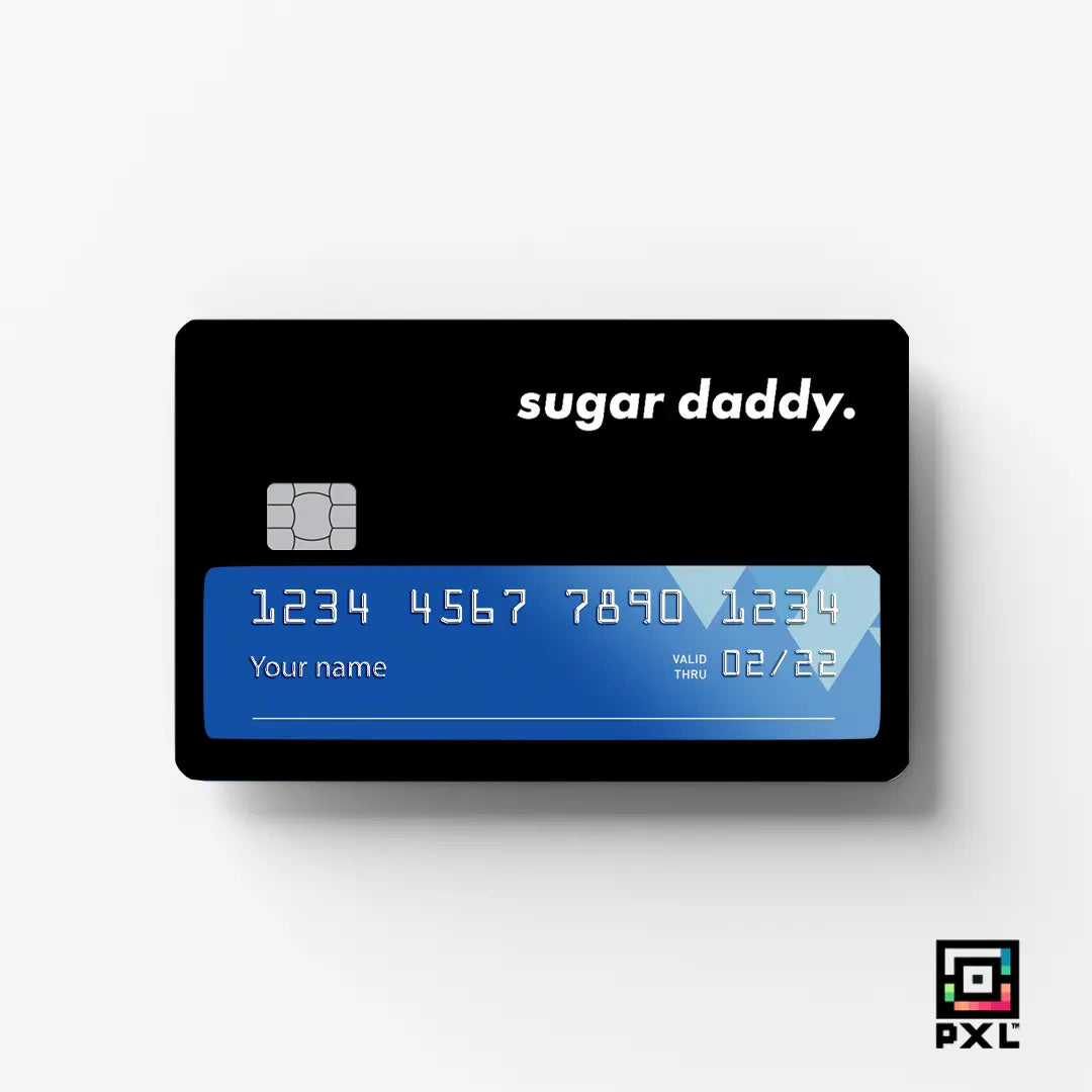 SUGAR-DADDY: CREDIT CARD STICKER