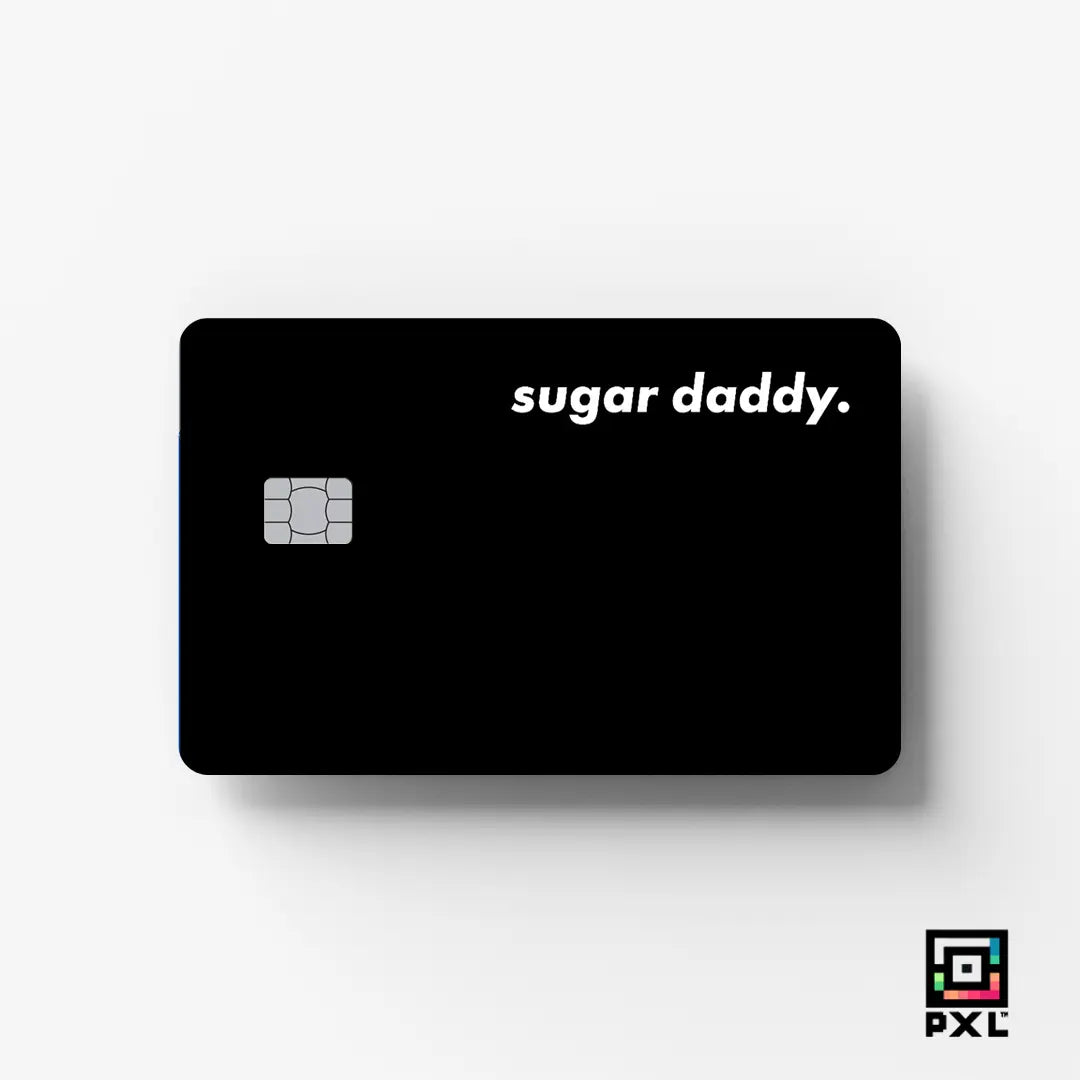 SUGAR-DADDY: CREDIT CARD STICKER